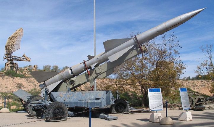 SA-2 "Guideline" missile launcher at Muzeyon Heyl ha-Avir, Hatzerim airbase, Israel. Image Credit: CC by Bukvoed/Wikimedia Commons.